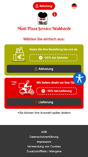 Moti Pizza Service Wahlstedt Screenshot 0