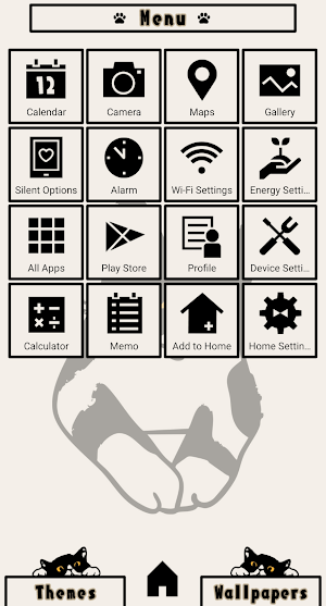 Prissy Cat Theme +HOME Screenshot 1