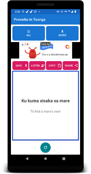 Proverbs In Tsonga Screenshot 0