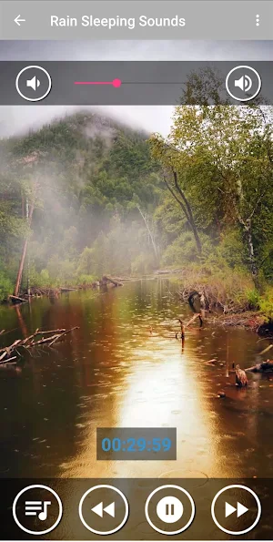 Sleep Music with Rain Sounds Screenshot 0