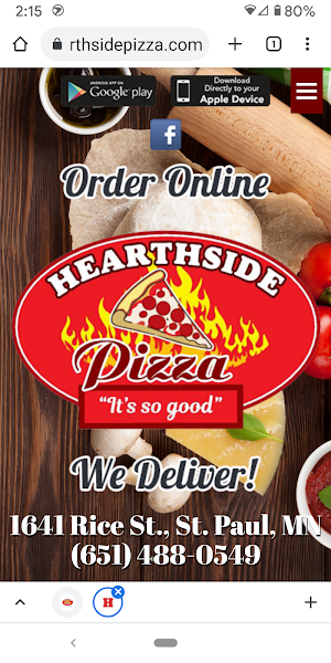 Hearthside Pizza Screenshot 2