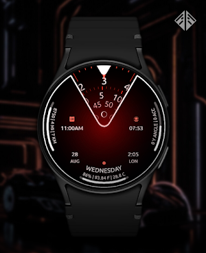 Holo Tron Digital Watch Face Screenshot 1