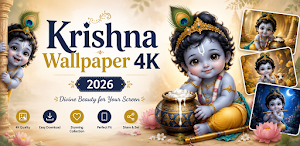 Lord Krishna 4K Wallpaper 2026 Screenshot 0