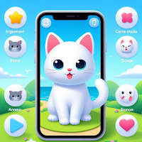 Fake Call with white cat