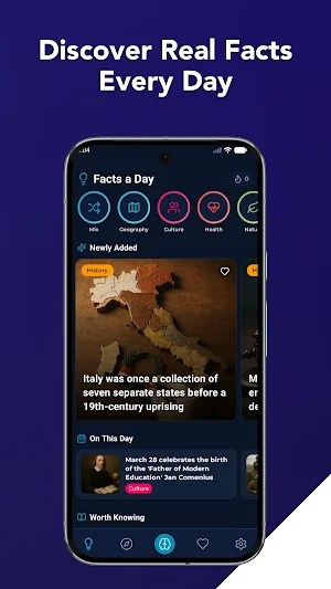 Facts a Day: Daily Knowledge Screenshot 0