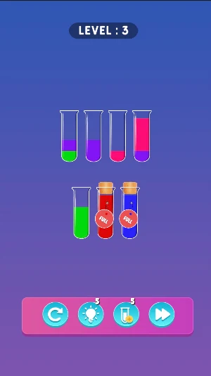 Rainbow tube:color sorting Screenshot 3