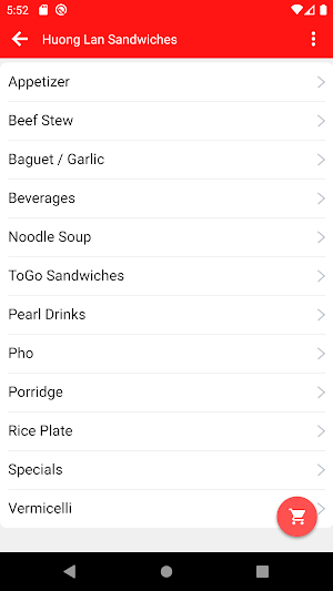 Huong Lan Sandwiches Screenshot 1