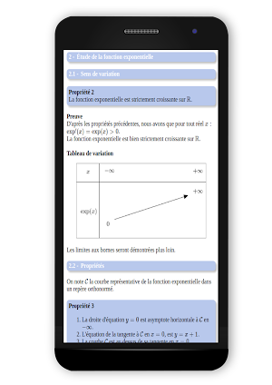 Maths TS : Fonction exponentie Screenshot 1