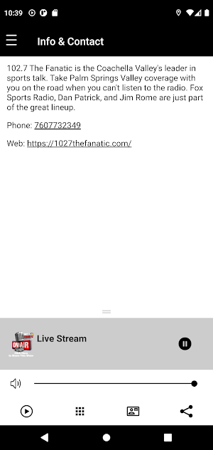 102.7 The Fanatic Screenshot 2