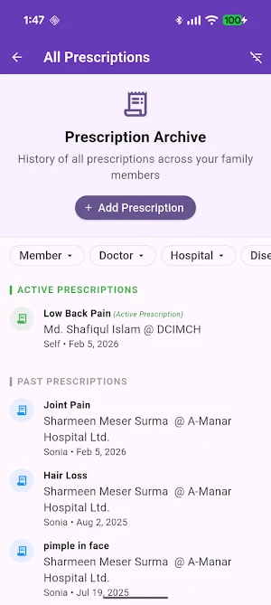 Simple Prescription Organizer Screenshot 2