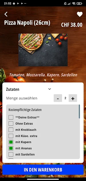 Wallis Pizza Kurier Screenshot 1