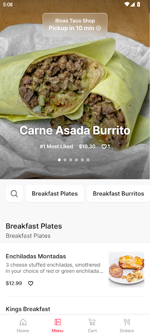 Rivas Taco Shop Screenshot 1