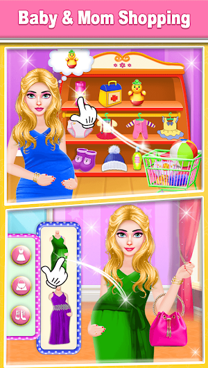 Pregnant Mom & newborn baby care - Babysitter Game Screenshot 3