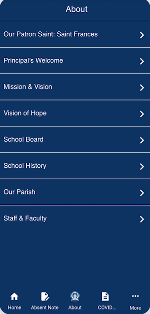 St Frances X Cabrini School Screenshot 2