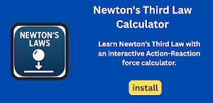 Newton's Third Law Calculator Screenshot 2