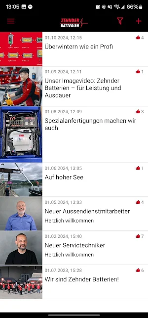 Zehnder Batterien AG Screenshot 2