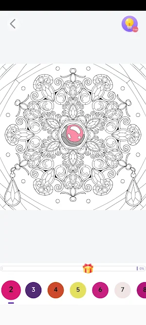 Mandala Paint: Color by Number Screenshot 3