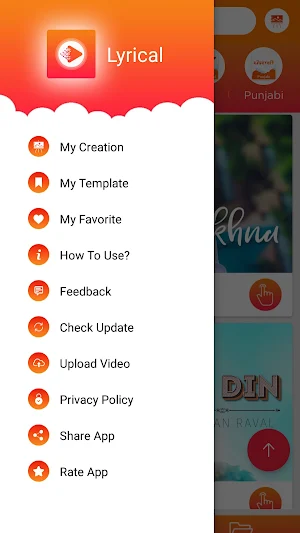 Lyrical : Video Status Maker Screenshot 1
