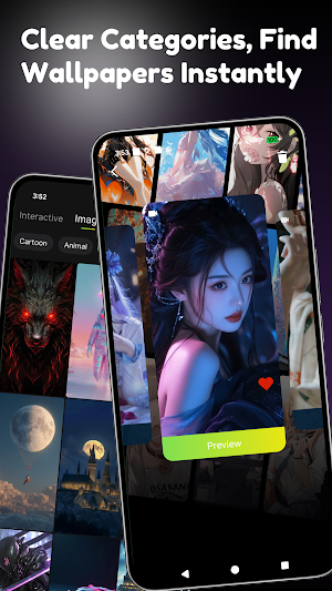 HD Live Wallpaper Launcher Screenshot 1