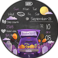 BFF42- Halloween Pumpkin Car