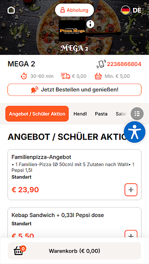 Pizza Mega 2 Mödling Screenshot 1