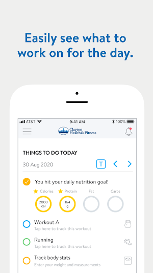 Clayton Health and Fitness Screenshot 1