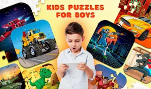 Kids Puzzles for Boys Screenshot 0