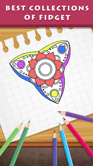 Fidget Spinner Coloring Pages Screenshot 2