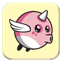 Flappy pink pig