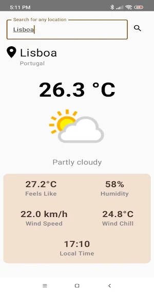 Weather Screenshot 1