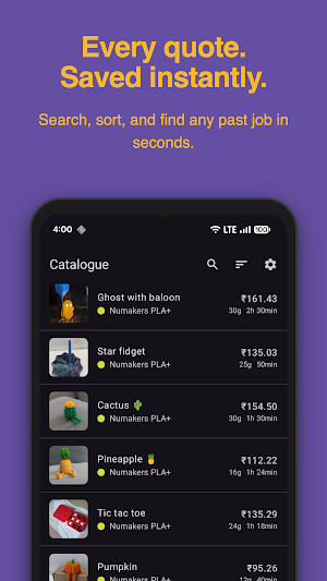 Print Price Pro - 3D cost calc Screenshot 1