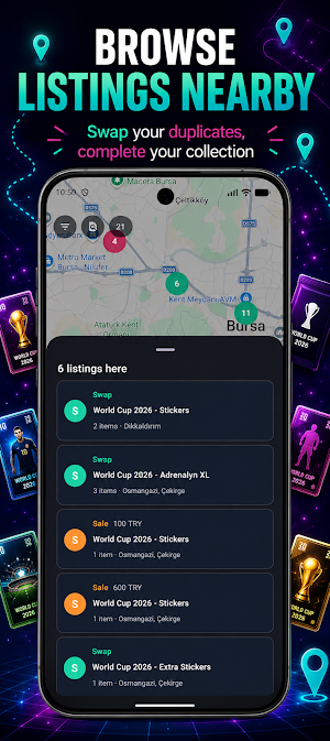 SwapMap: Cards, Stickers, TCG Screenshot 1