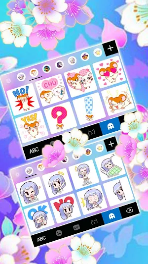 Bright Flowers 2 Keyboard Background Screenshot 3