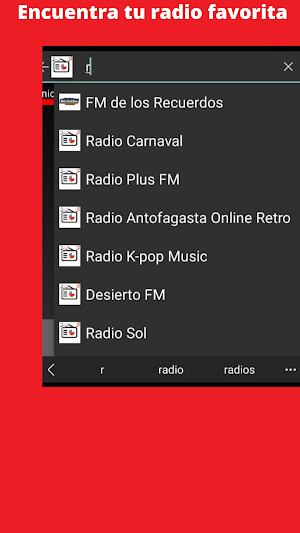 Radios online Chile Screenshot 2
