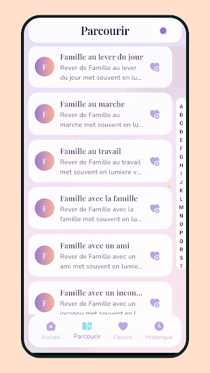 Rêves en Français Dictionnaire Screenshot 1