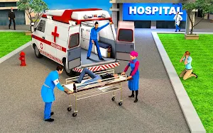 City Ambulance Rescue Emergency Driving Screenshot 0