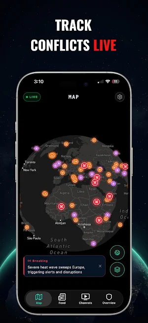 World Monitor: GlobeAlert Screenshot 2