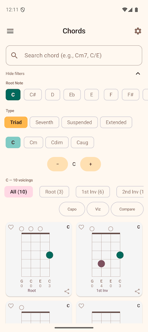 Ukulele Companion Screenshot 2