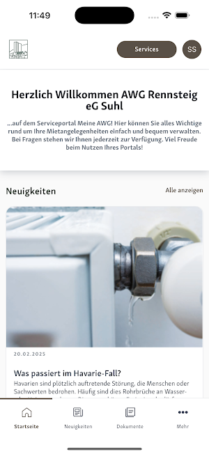 Meine AWG "Rennsteig" eG Screenshot 1