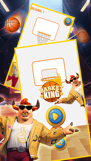 Basket Swipe Mania Screenshot 0