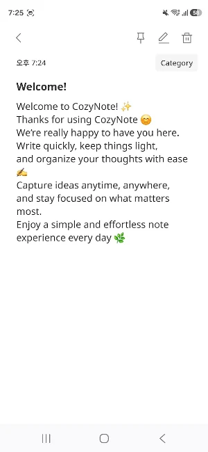 CozyNote: Simple Light Notes Screenshot 1