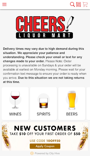 Cheers Liquor Mart CO Screenshot 1