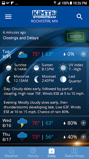KIMT Weather Screenshot 2