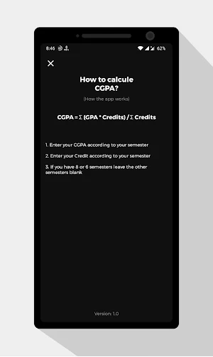 CGPA Calculator Screenshot 3