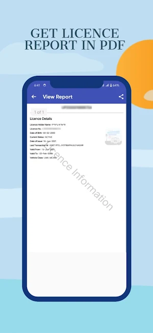 Vehicle & Driving Licence Info Screenshot 3