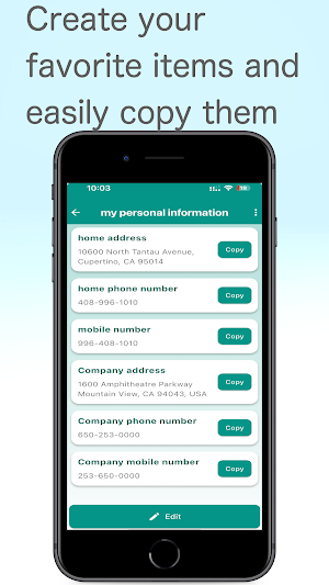Copy and paste app"Copystock" Screenshot 3