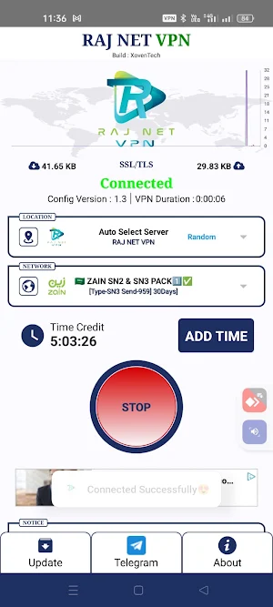 RAJ NET VPN Screenshot 3