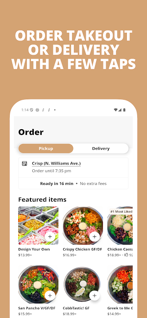 Crisp Salads Screenshot 0