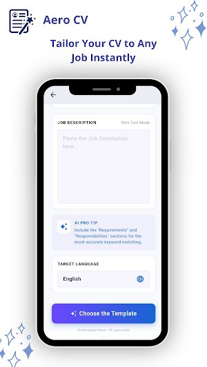Aero CV : AI Resume Builder Screenshot 3