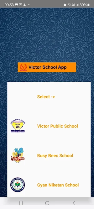 Victor School App Screenshot 1